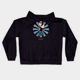 Popeye Retro Japanese Kids Hoodie